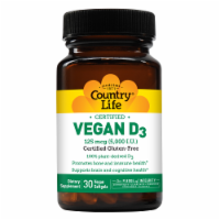Country Life Vegan D3 Vegan 5000IU Softgels