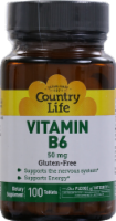 Country Life Vitamin B6 Tablets 50mg Perspective: Main