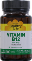 Country Life Vitamin B12 Tablets 500mcg Perspective: Main