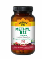 Country Life Methyl B-12 Cherry Flavor Lozenges 5000 mcg