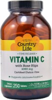 Country Life Time Release Vitamin C with Rose Hips Dietary Supplement Tablets 1000mg