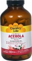 Country Life Chewable Acerola Vitamin C Complex Berry Flavor Wafers 500mg 180 Count