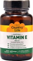 Country Life Natural Vitamin E Softgels 400 IU 60 Count
