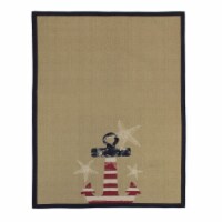 Patriotic Anchor Stars and Red White Blue American Flag Starfish Kitchen Tea Towel