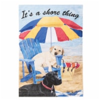 Home & Garden Shore Thing Dog Flag Polyester Summer Beach Ocean Labs B24863