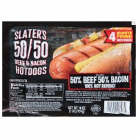 Slaters 50/50 Beef & Bacon Hot Dogs