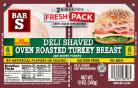 Bar-S Fresh Pack Deli Shaved Oven Roasted Turkey Breast Perspective: Main