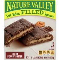 Nature Valley Soft-Baked Cocoa Peanut Butter Filled Squares Perspective: Main