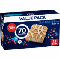 Fiber One Soft Baked Birthday Cake Energy Bars Perspective: Main