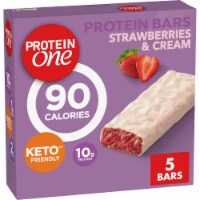 Protein One 90 Calorie Strawberries and Cream Keto Friendly Protein Bars Perspective: Main