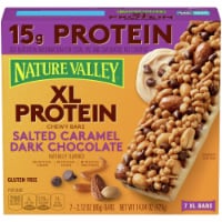 Nature Valley™ XL Protein Salted Caramel Dark Chocolate Chewy Bars Perspective: Main