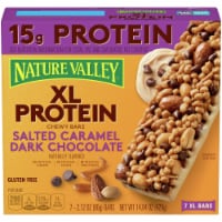 Nature Valley Protein Chewy Bars, Peanut Butter Dark Chocolate - 5 pack, 1.42 oz bars