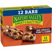 Nature Valley Whole Grain Dark Chocolate Peanut Almond Sweet and Salty Nut Granola Bars