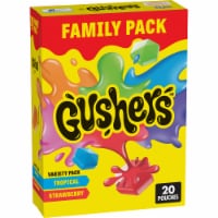 Gushers Strawberry Splash and Tropical Flavors