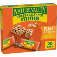 Nature Valley Whole Grain Peanut Sweet and Salty Nut Chewy Mini Granola Bars Snacks