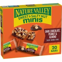 Nature Valley Whole Grain Dark Chocolate Peanut Almond Mini Chewy Granola Bars Snacks