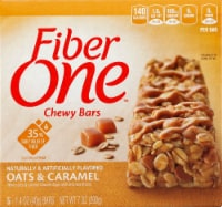 Fiber One Chewy Oats & Caramel Bars Perspective: Main