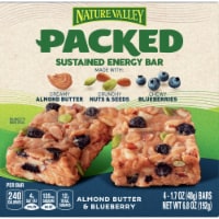 Nature Valley™ Packed Almond Butter & Blueberry Sustained Energy Bars Perspective: Main