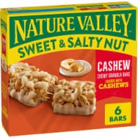 Nature Valley Whole Grain - Trail Mix Chewy Fruit and Nut Granola Bars  Sweet Salty Lunch Box Snacks, 6 ct / 7.40 oz - City Market