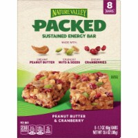 Nature Valley™ Packed Peanut Butter & Cranberry Sustained Energy Bars Perspective: Main