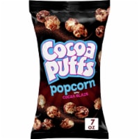 Cocoa Puffs Chocolate Popcorn Snack with Cocoa Glaze Sweet Flavored Party Snack Bag Perspective: Main
