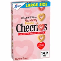 General Mills Strawberry Banana Cheerios Happy Heart Shapes Large Size Cereal