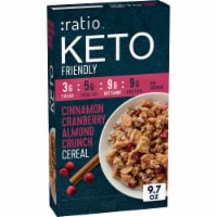 :ratio Keto Friendly Cinnamon Cranberry Almond Crunch Breakfast Cereal