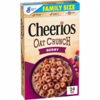 Cheerios Oat Crunch Berry Oat Breakfast Cereal Family Size Perspective: Main