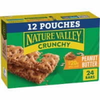 Nature Valley Whole Grain Peanut Butter Crunchy Granola Bars Lunch Box Snacks
