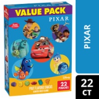 Disney Pixar Gluten Free Fruit Flavored Snacks Treat Pouches Kids School Snacks