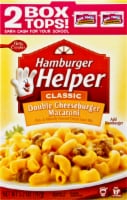 Betty Crocker Hamburger Helper Double Cheeseburger Macaroni Perspective: front