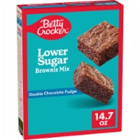 Betty Crocker Lower Sugar Double Chocolate Fudge Brownie Mix Perspective: Main