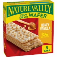 Nature Valley Crispy Creamy Wafer Bars, Honey Vanilla Flavored Snacks, Made with Whole Grain Perspective: Main