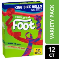 Fruit by the Foot Berry and Strawberry Tie-Dye King Size Fruit Flavored Snacks Perspective: Main