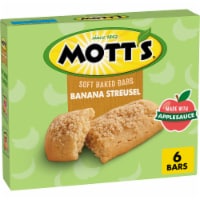 Mott's Soft Baked Bars, Banana Streusel, Made with Applesauce, 6 Ct Perspective: Main