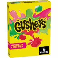 Gushers Watermelon and Sour Apple Fruit Flavored Kids Snacks