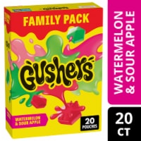 Gushers Watermelon and Sour Apple Fruit Flavored Snacks Family Pack Perspective: Main