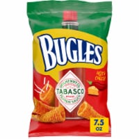 Bugles Tabasco Flavored Crispy Corn Snacks Perspective: Main