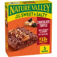 Nature Valley Soft Baked Sweet & Salty Chocolate Turtle Snack Bars Perspective: Main