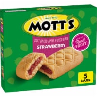 Mott’s Strawberry Flavor Soft Baked Apple Filled Bars Perspective: Main
