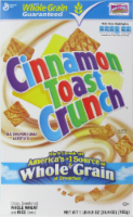 Cinnamon Toast Crunch Cereal Perspective: front