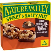 Nature Valley Whole Grain - Dark Chocolate Peanut Almond Sweet and Salty Nut Granola Bars Snacks