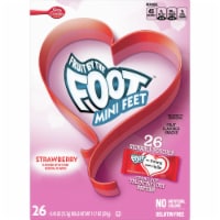 Fruit by the Foot Mini Feet Strawberry Fruit Flavored Snacks Perspective: Main