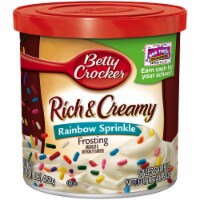 Betty Crocker Rich & Creamy Rainbow Sprinkle Frosting Perspective: Main