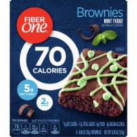 Fiber One 70 Calorie Mint Fudge Brownies 6 Count Perspective: Main