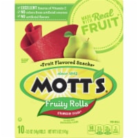 Mott's Strawberry Splash Fruity Rolls Fruit Flavored Snacks Perspective: Main