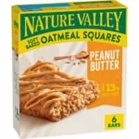Nature Valley Soft Baked Oatmeal Squares Peanut Butter Breakfast bars Perspective: Main