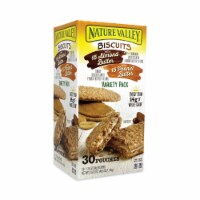 Nature Valley Biscuits with Nut Butter Honey Peanut Butter/Cinnamon Almond Butter 40.5 oz. 30