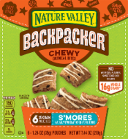 Nature Valley Backpackers S'mores Chewy Oatmeal Bites Perspective: Main