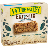 Nature Valley Nut & Seed Vanilla Almond Crunchy Granola Bars Perspective: Main